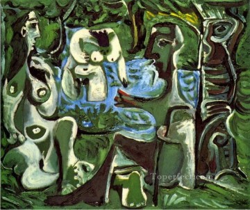 Abstracto famoso Painting - Le déjeuner sur l herbe Manet 11 1961 Cubismo